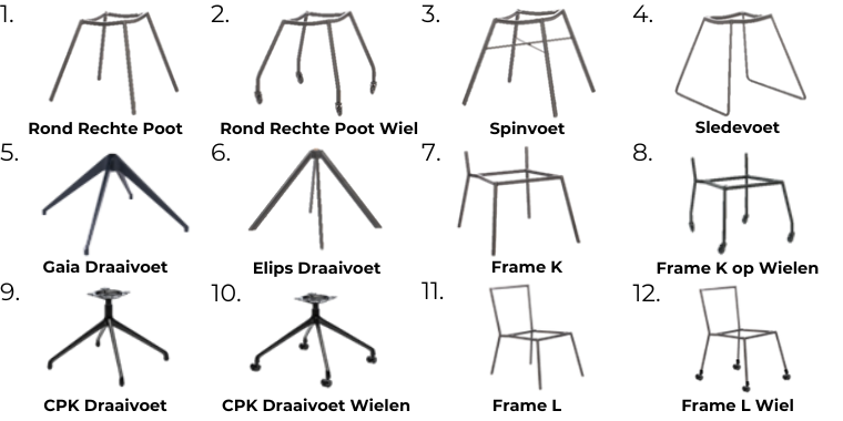 He Design Poten Stoel Freya