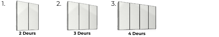 Wiemann Kledingkast Malibu met Dichte Schuifdeuren.