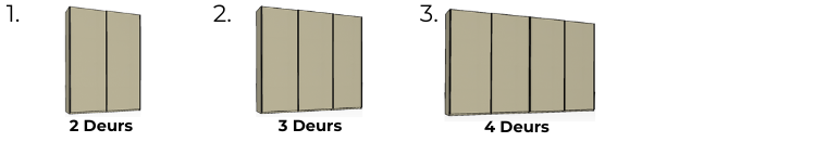 Wiemann Kledingkasten Monaco 3000 met Schuifdeuren.