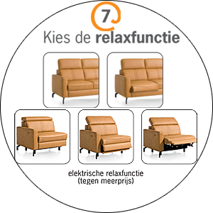 Happyathome Bankstel Kingston 7.Kies de Relaxfunctie.