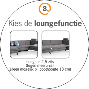 Happyathome Bankstel Kingston 8.Kies de Loungefunctie.