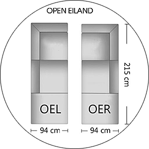 't Anker Fauteuil Andiamo / Veneto / Merano Los Element Open Eiland