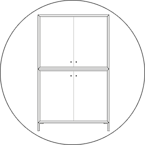 Hofstede Raanhuis Barkast Edge M-EDG1303