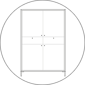 Hofstede Raanhuis Barkast Edge M-EDG1311