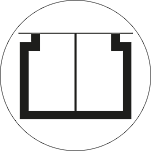 Hofstede Raanhuis Bijzettafel Edge Poot Voor M-EDG2110 M-EDG2112 M-EDG2114 M-EDG2126