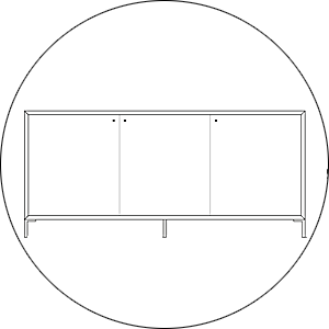 Hofstede Raanhuis Dressoir Edge M-EDG3005