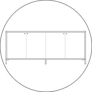 Hofstede Raanhuis Dressoir Edge M-EDG3011