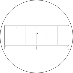 Hofstede Raanhuis Dressoir Edge M-EDG3015