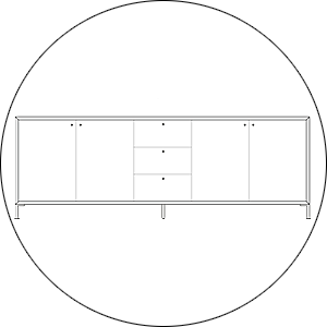 Hofstede Raanhuis Dressoir Edge M-EDG3023