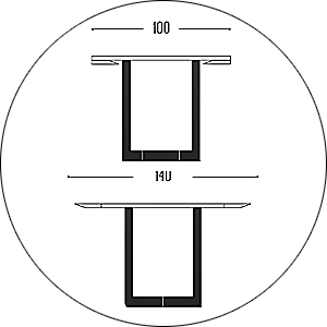 Hofstede Raanhuis Eettafel Edge M-EDG9105