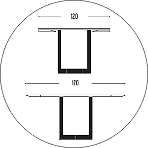 Hofstede Raanhuis Eettafel Edge M-EDG9109