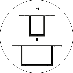 Hofstede Raanhuis Eettafel Edge M-EDG9113