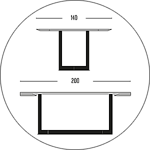 Hofstede Raanhuis Eettafel Edge M-EDG9117