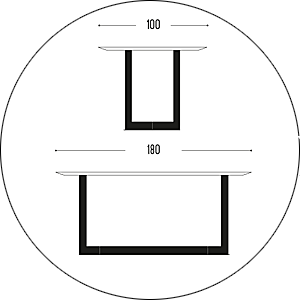 Hofstede Raanhuis Eettafel Edge M-EDG8021