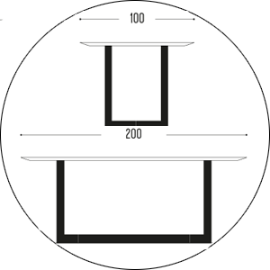 Hofstede Raanhuis Eettafel Edge M-EDG8025