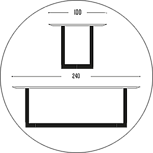 Hofstede Raanhuis Eettafel Edge M-EDG8033