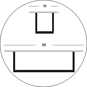 Hofstede Raanhuis Eettafel Edge M-EDG8041