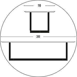 Hofstede Raanhuis Eettafel Edge M-EDG8045