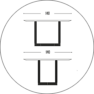 Hofstede Raanhuis Eettafel Edge M-EDG9009