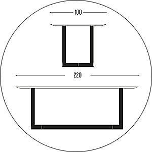 Hofstede Raanhuis Eettafel Edge M-EDG9018