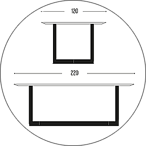 Hofstede Raanhuis Eettafel Edge M-EDG9020