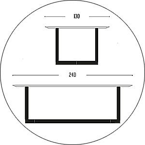 Hofstede Raanhuis Eettafel Edge M-EDG9024