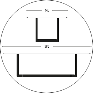 Hofstede Raanhuis Eettafel Edge M-EDG9033