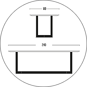 Hofstede Raanhuis Eettafel Edge M-EDG9035