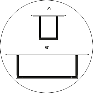 Hofstede Raanhuis Eettafel Edge M-EDG9037