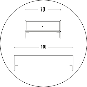 Hofstede Raanhuis Salontafel Edge M-EDG6033