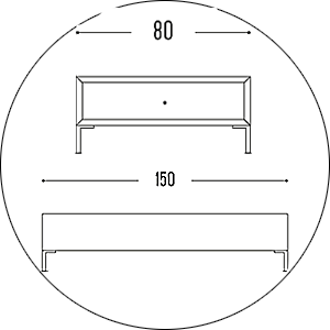 Hofstede Raanhuis Salontafel Edge M-EDG6035