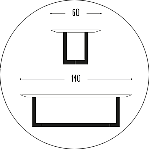 Hofstede Raanhuis Salontafel Edge M-EDG6061