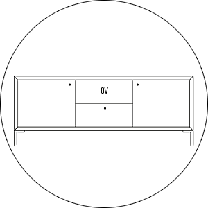 Hofstede Raanhuis Tv Meubel Edge M-EDG4005