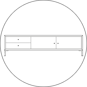 Hofstede Raanhuis Tv Meubel Edge M-EDG4007