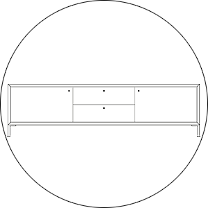 Hofstede Raanhuis Tv Meubel Edge M-EDG4025