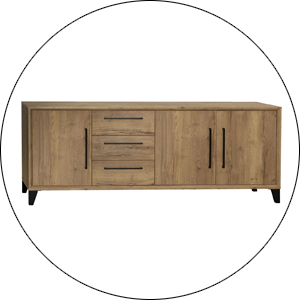 Maxfurn Dressoir Dayton 3Deurs 3Laden