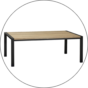 Maxfurn Eettafel Carlton Hoog Lamulux.