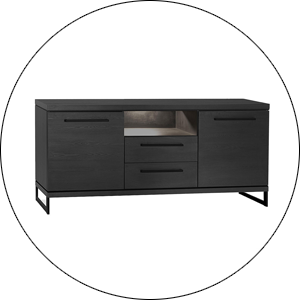 Maxfurn Dressoir Firenze Klein Met Led Verlichting Lamulux