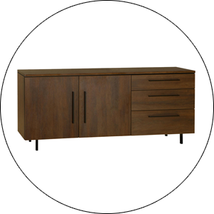 Maxfurn Dressoir Genua 2Deurs 3 Laden Lamulux