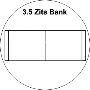 Sit Design Bankstel Manilla 3.5 Zits.