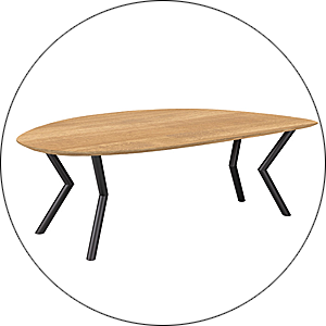 Van der Drift Eettafel Kiezel Poot Mistral.