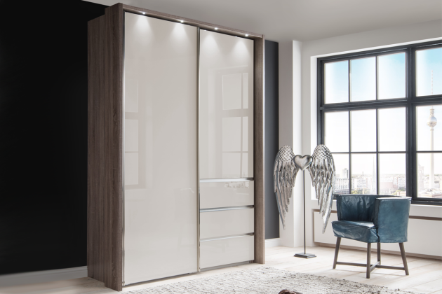 Wiemann_Kledingkast_Malibu_Dichte_Deur_met_Laden_Champagneglas