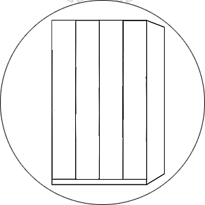 Wiemann Linnenkast Monaco 1000 4 deurs 150 cm.